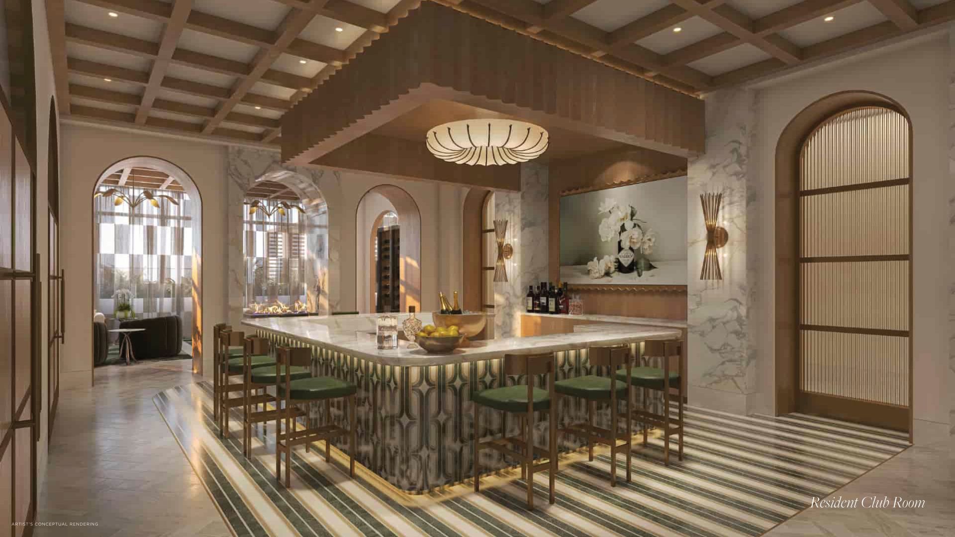 Resident club room