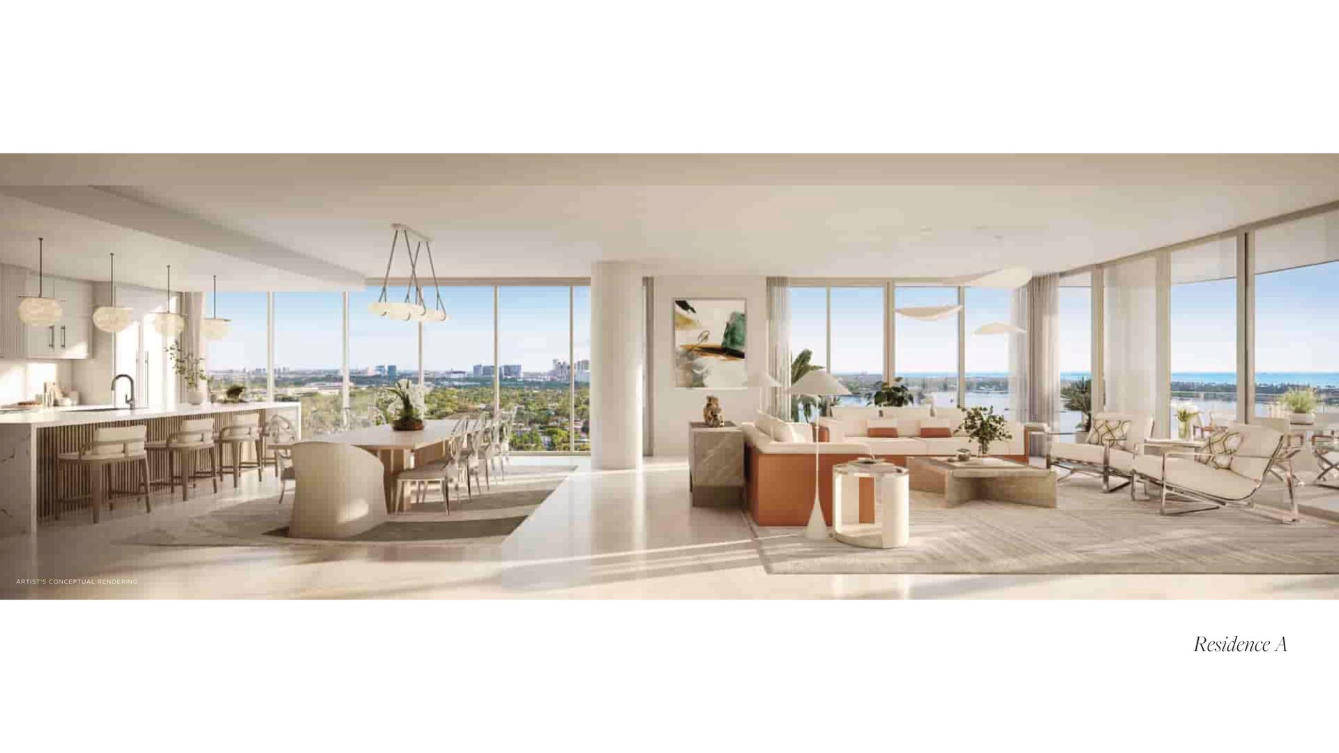 Residence A living room